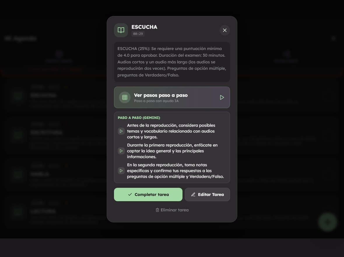Paso 4: editar y guardar tareas antes de enviar